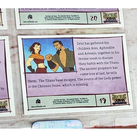 Hercules & Xena The Battle Of Mount Olympus Collectible Trading Card Bundle 19-2 - Picture 5 of 16